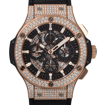 HUBLOT ウブロ ビッグバン コピー 311.PX.1180.GR.1704 アエロバン クロノグラフ ブラックETA7750搭載